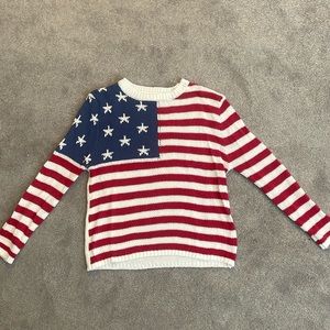 Americana flag sweater
